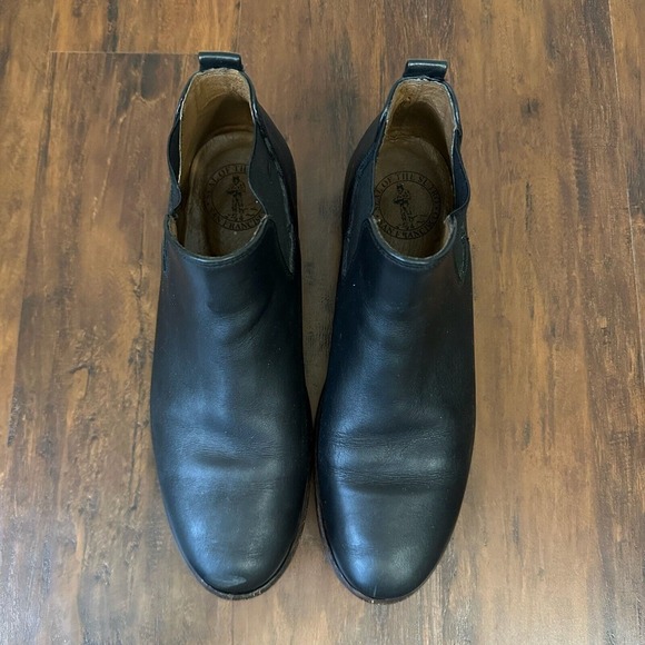 SUTRO FOOTWEAR The Ocean Ankle Boots Booties Stretch in Black Leather - Picture 4 of 12